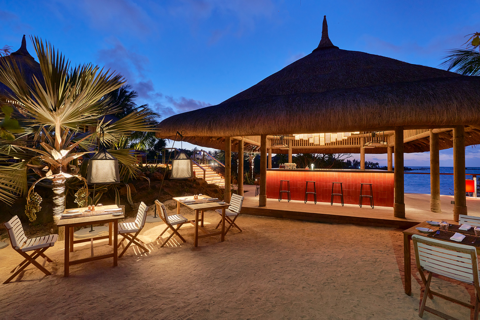 The Peninsula Bar på Paradise Cove Boutique Hotel, Mauritius