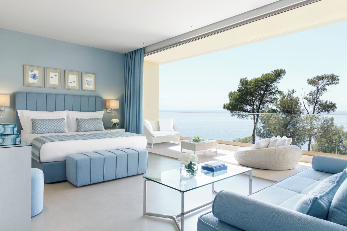 Junior Suite Grand Balcony med havudsigt på Sani Club, Halkidiki, Grækenland