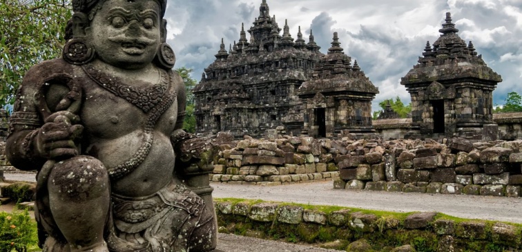 Plaosan templet i Yogyakarta, java