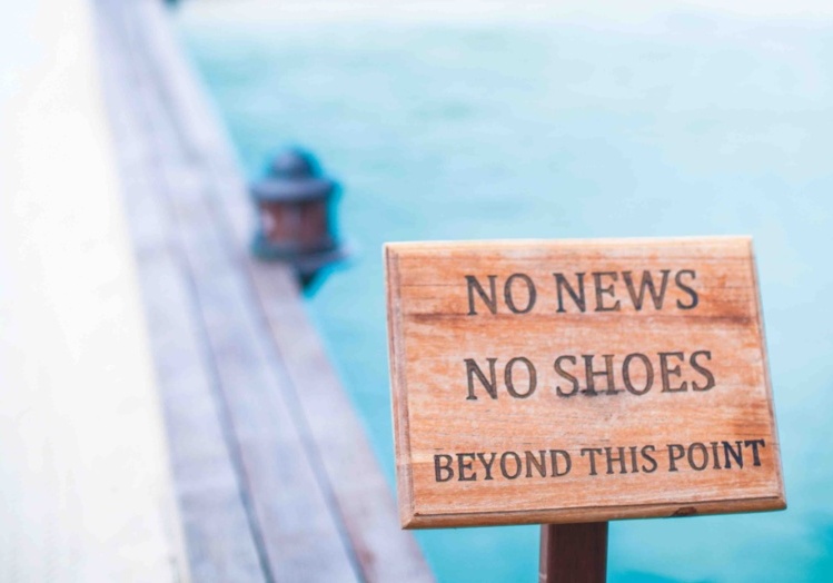 No shoes på Constance Moofushi, Maldiverne